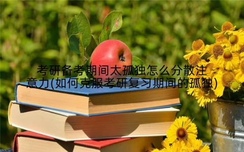 考研备考期间太孤独怎么分散注意力(如何克服考研复习期间的孤独)