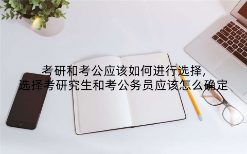 考研和考公应该如何进行选择,选择考研究生和考公务员应该怎么确定