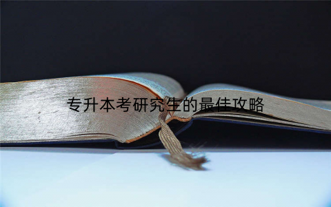 专升本考研究生的最佳攻略