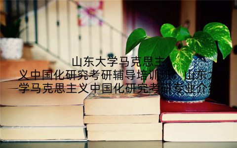 山东大学马克思主义中国化研究考研辅导培训班：山东大学马克思主义中国化研究考研专业介绍