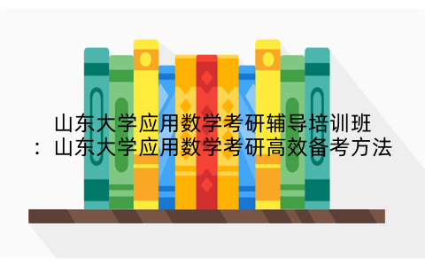 山东大学应用数学考研辅导培训班：山东大学应用数学考研高效备考方法