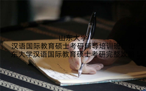 山东大学汉语国际教育硕士考研辅导培训班：山东大学汉语国际教育硕士考研完整攻略