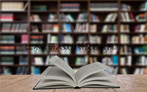 土木考研人数分析及趋势预测