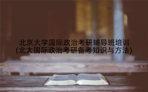 北京大学国际政治考研辅导班培训(北大国际政治考研备考知识与方法)