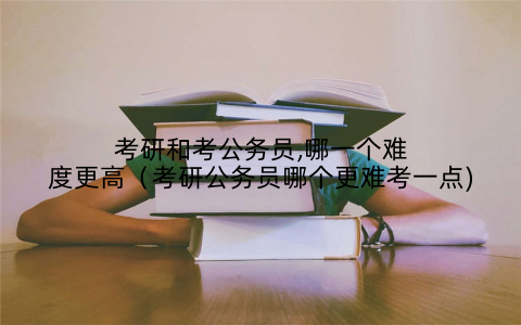 考研和考公务员,哪一个难度更高（考研公务员哪个更难考一点)