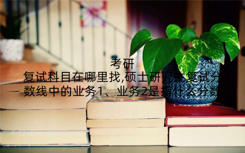 考研复试科目在哪里找,硕士研究生复试分数线中的业务1、业务2是指什么分数