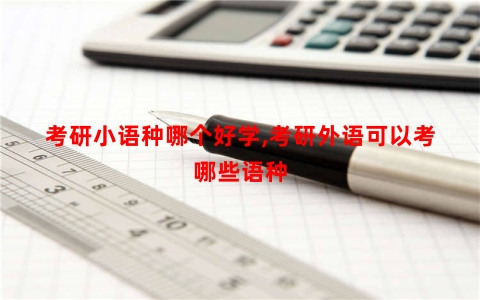 考研小语种哪个好学,考研外语可以考哪些语种