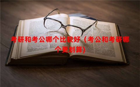 考研和考公哪个比较好（考公和考研哪个更划算)