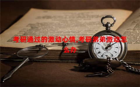 考研通过的激动心情,考研弟弟激动怎么办