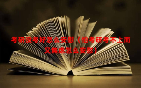 考研没考好怎么安慰（怕考研考不上而又焦虑怎么安慰）